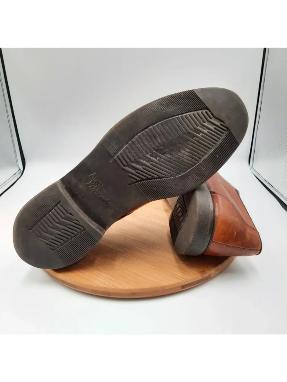 Allen Edmonds Ashton Mens 13 Shoes Chili Brown Leather Split Toe Dress Sneakers